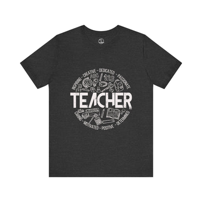 Edgy Teacher Doodles Tee