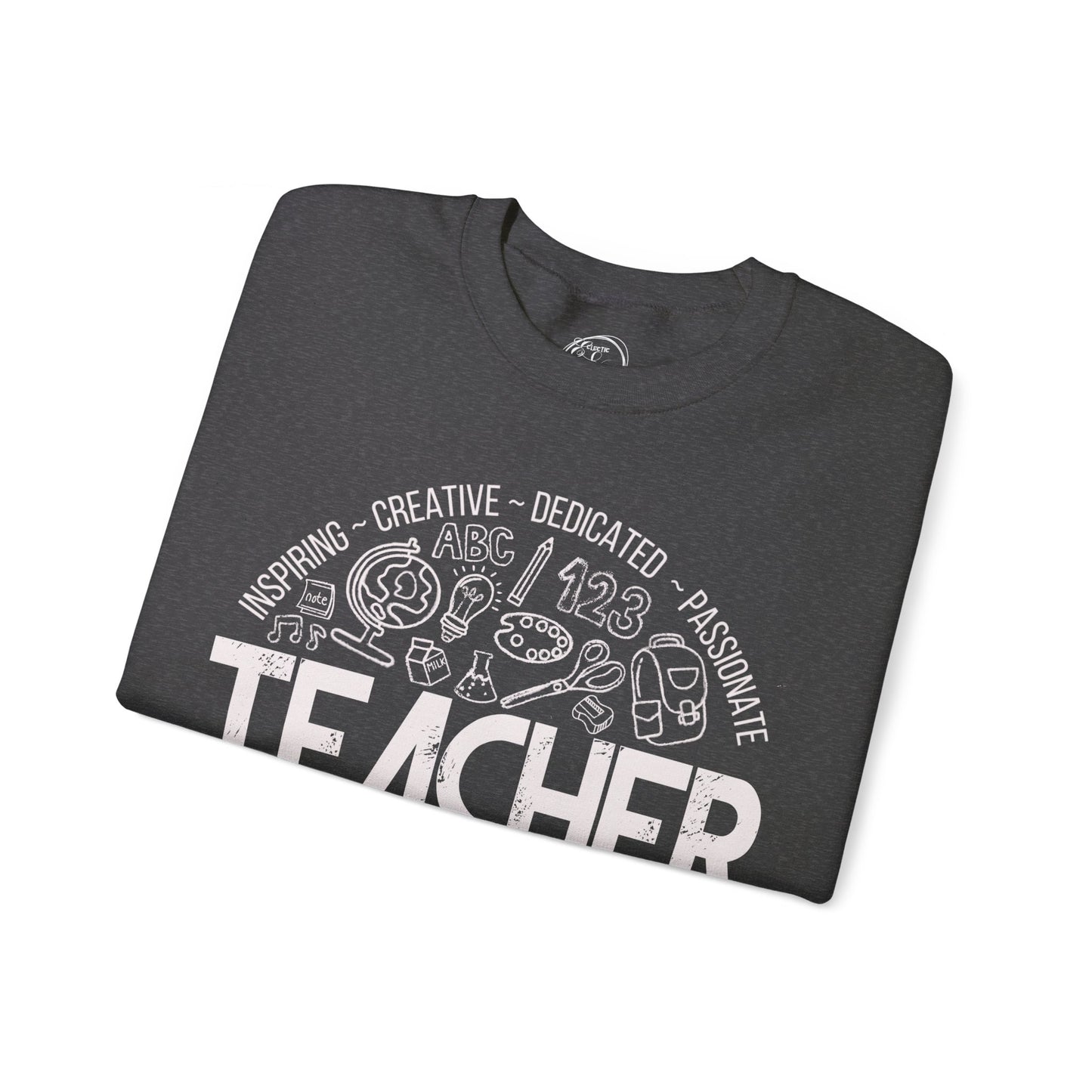 Edgy Teacher Doodles Crewneck