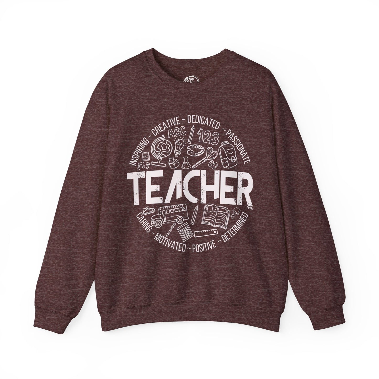 Edgy Teacher Doodles Crewneck