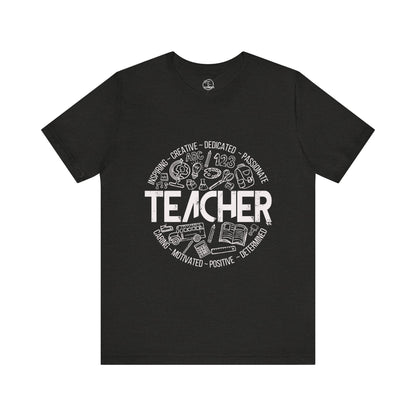 Edgy Teacher Doodles Tee