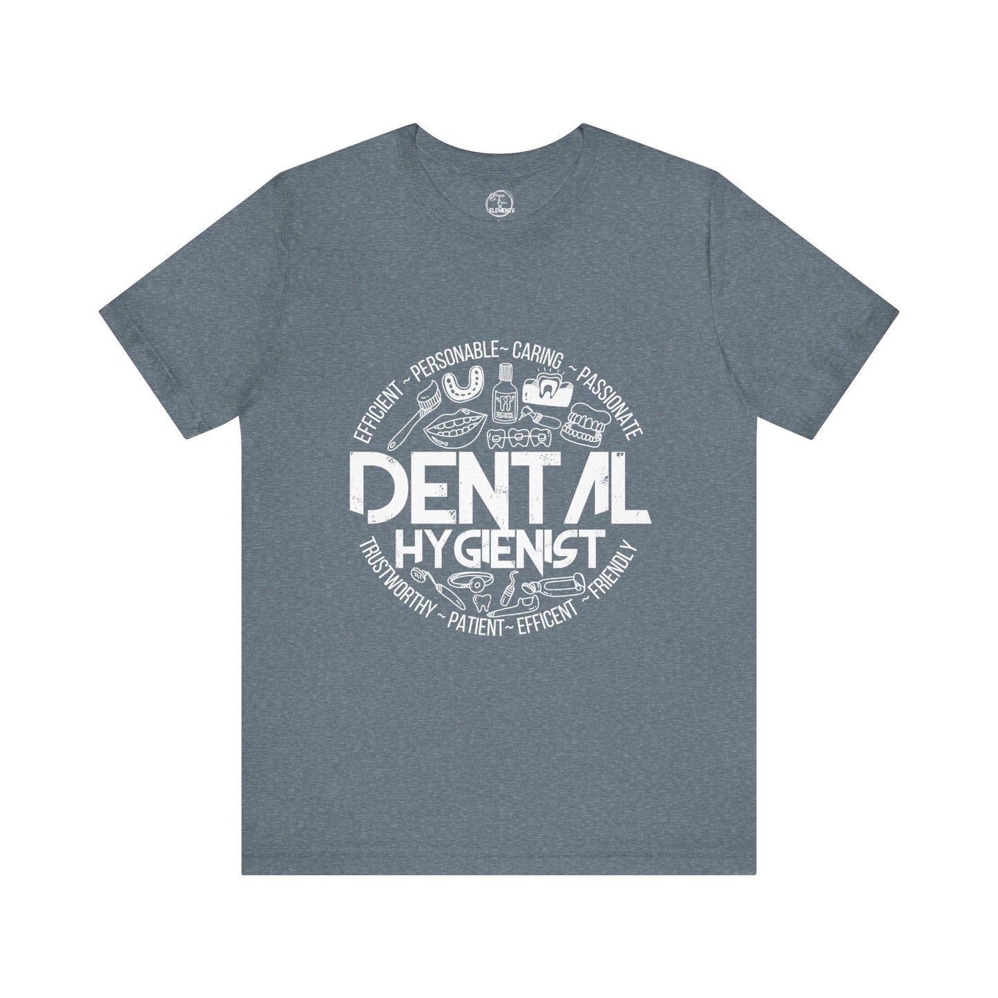 Edgy Dental Hygienist Doodles Tee