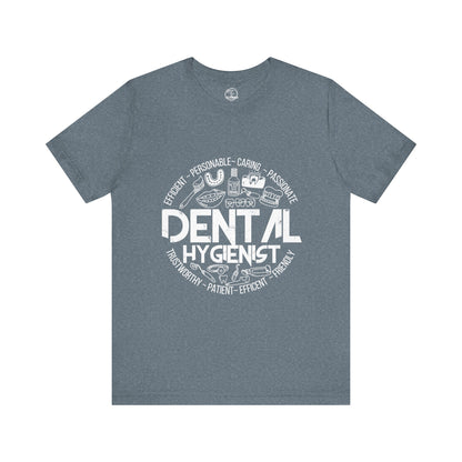 Edgy Dental Hygienist Doodles Tee
