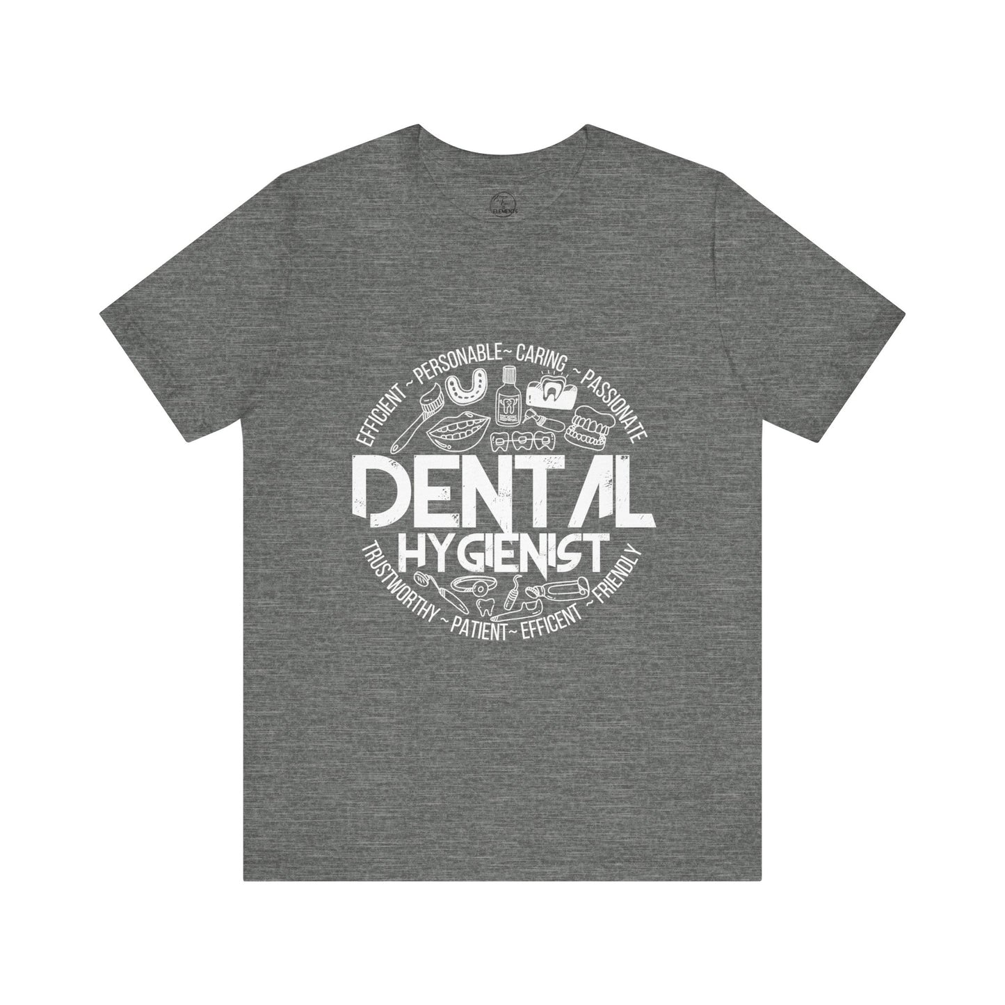 Edgy Dental Hygienist Doodles Tee