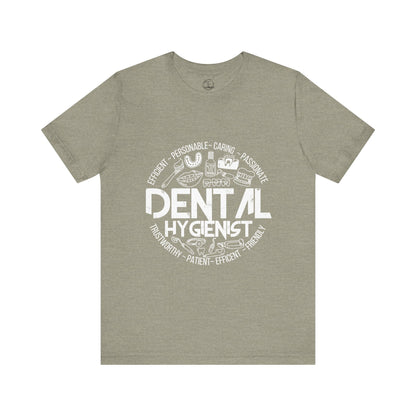 Edgy Dental Hygienist Doodles Tee