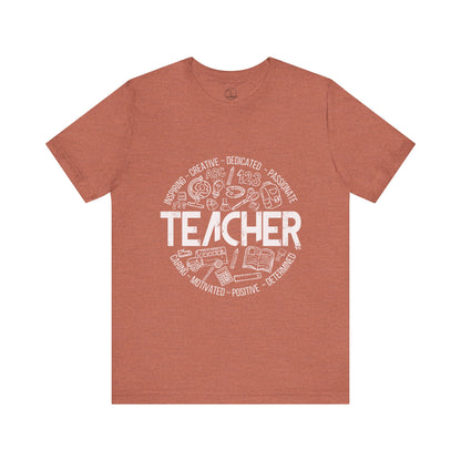 Edgy Teacher Doodles Tee