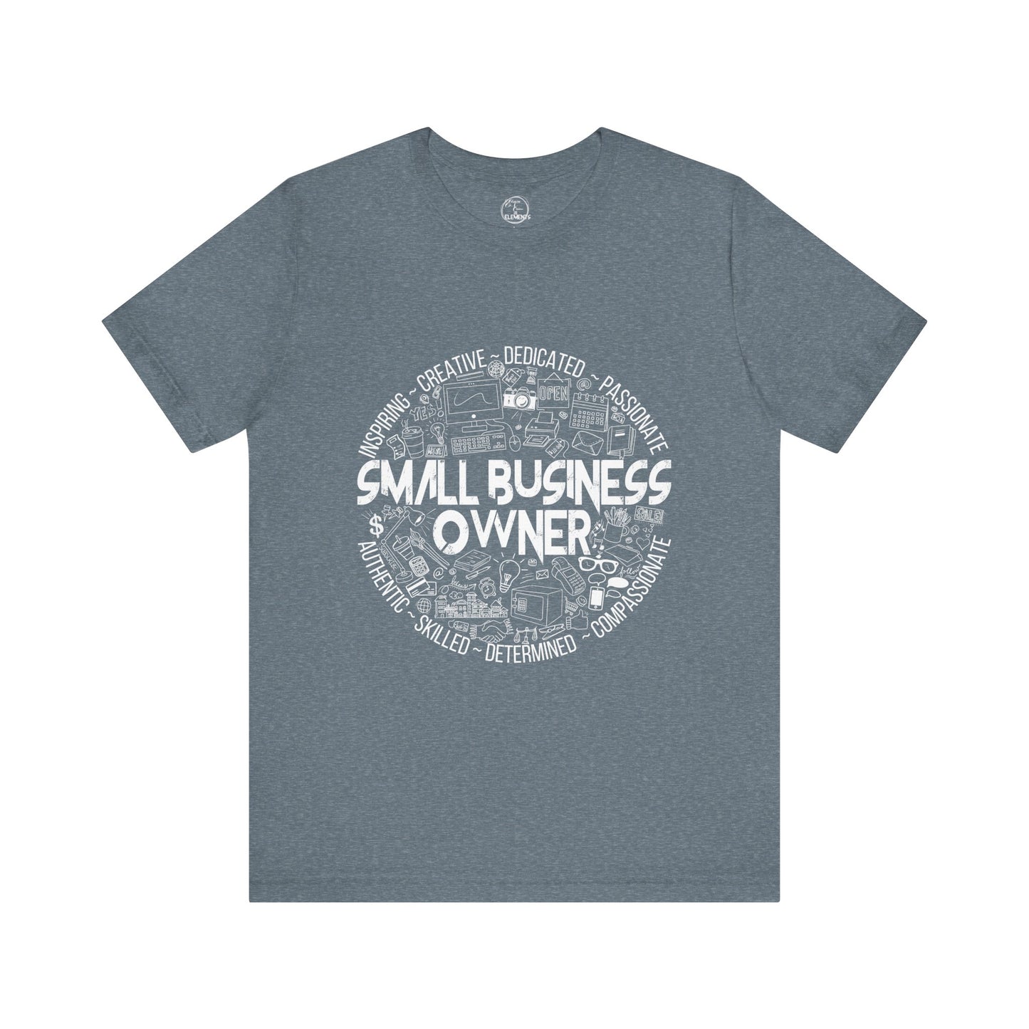Edgy Small Business Owner Doodles Tee