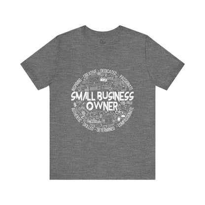 Edgy Small Business Owner Doodles Tee
