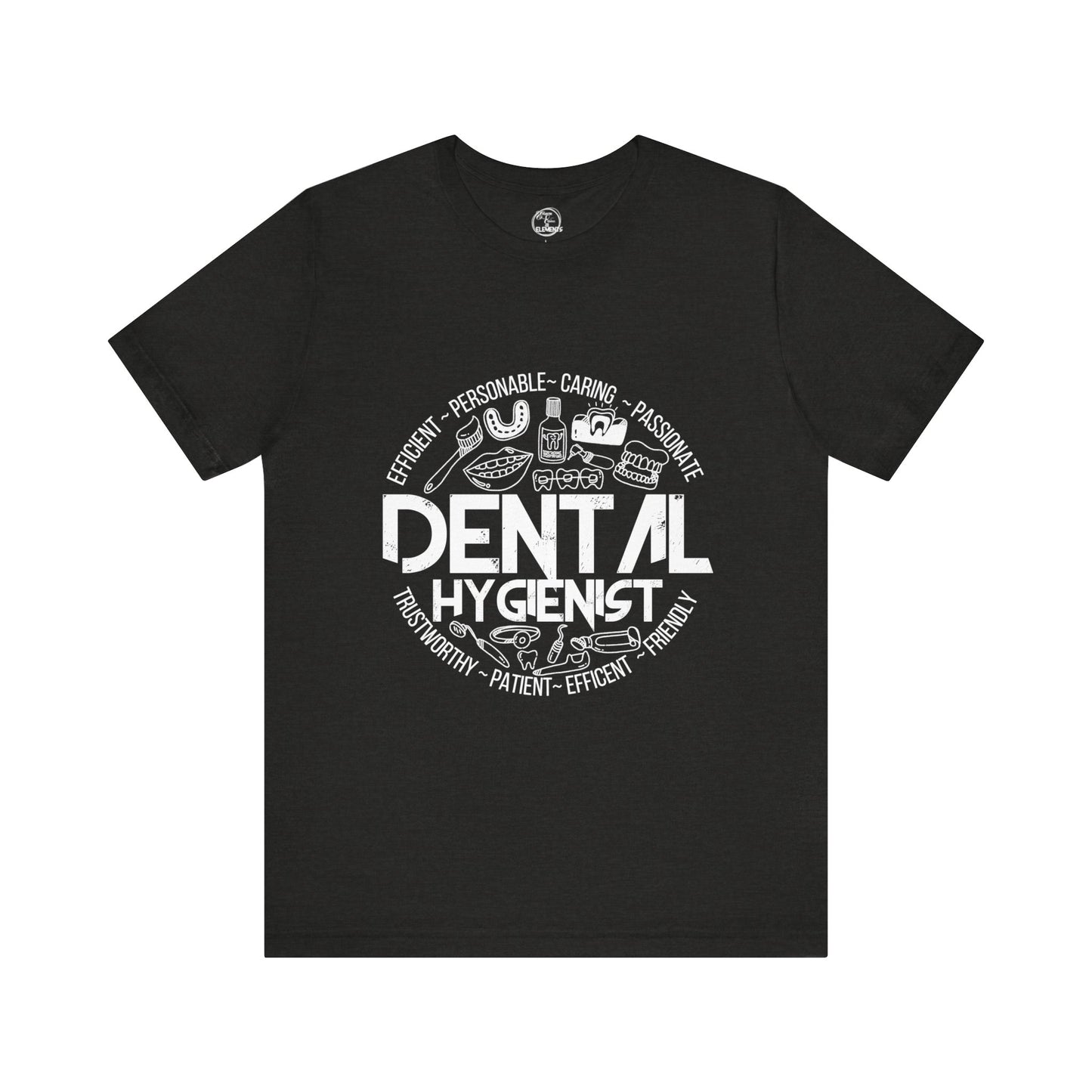 Edgy Dental Hygienist Doodles Tee