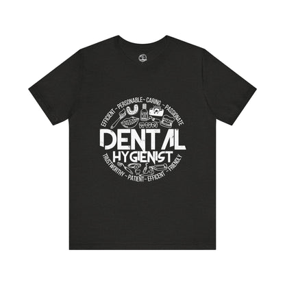 Edgy Dental Hygienist Doodles Tee
