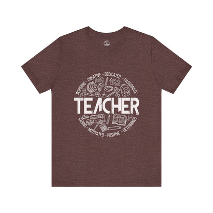 Edgy Teacher Doodles Tee
