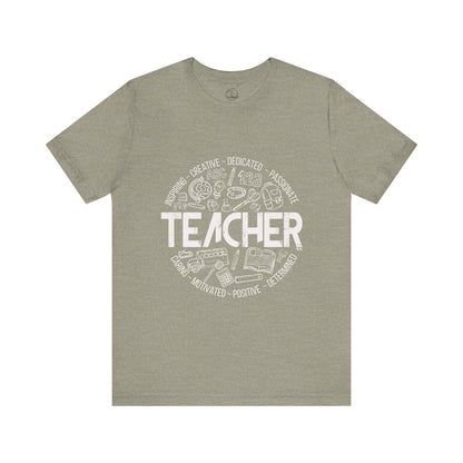Edgy Teacher Doodles Tee