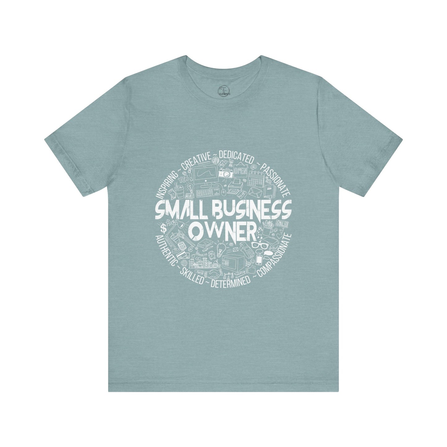 Edgy Small Business Owner Doodles Tee