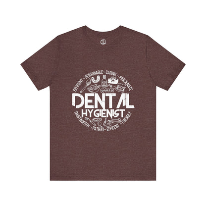 Edgy Dental Hygienist Doodles Tee