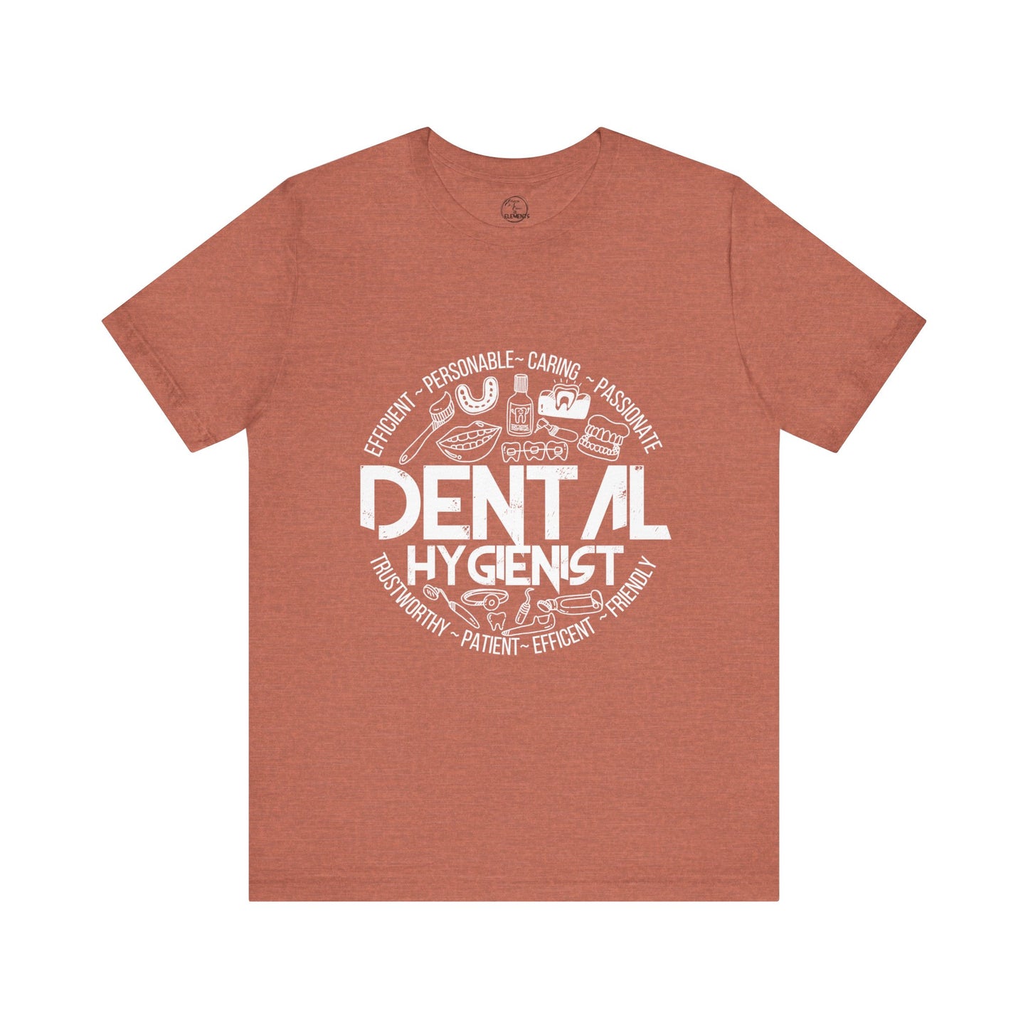 Edgy Dental Hygienist Doodles Tee