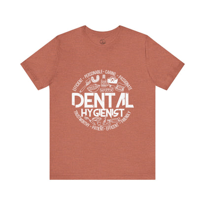 Edgy Dental Hygienist Doodles Tee