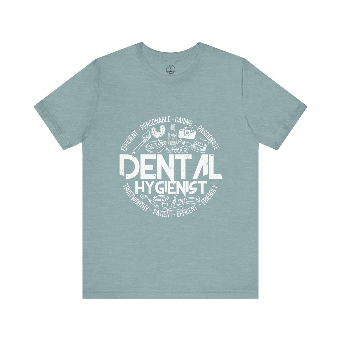Edgy Dental Hygienist Doodles Tee