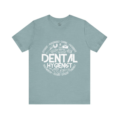 Edgy Dental Hygienist Doodles Tee