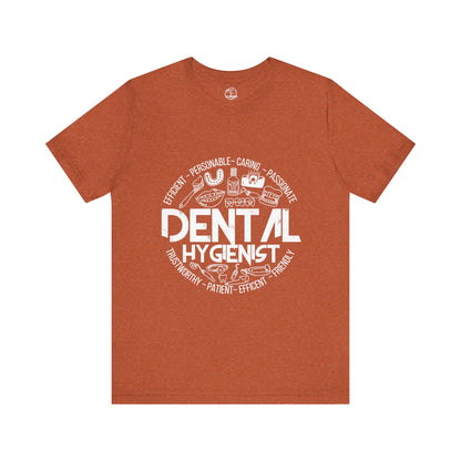 Edgy Dental Hygienist Doodles Tee