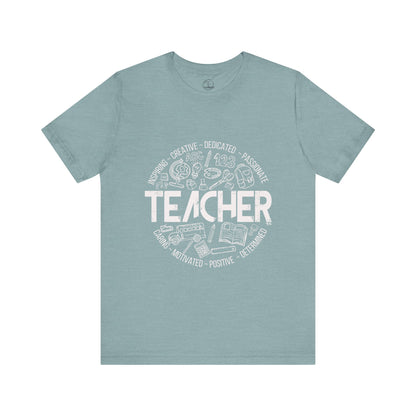 Edgy Teacher Doodles Tee