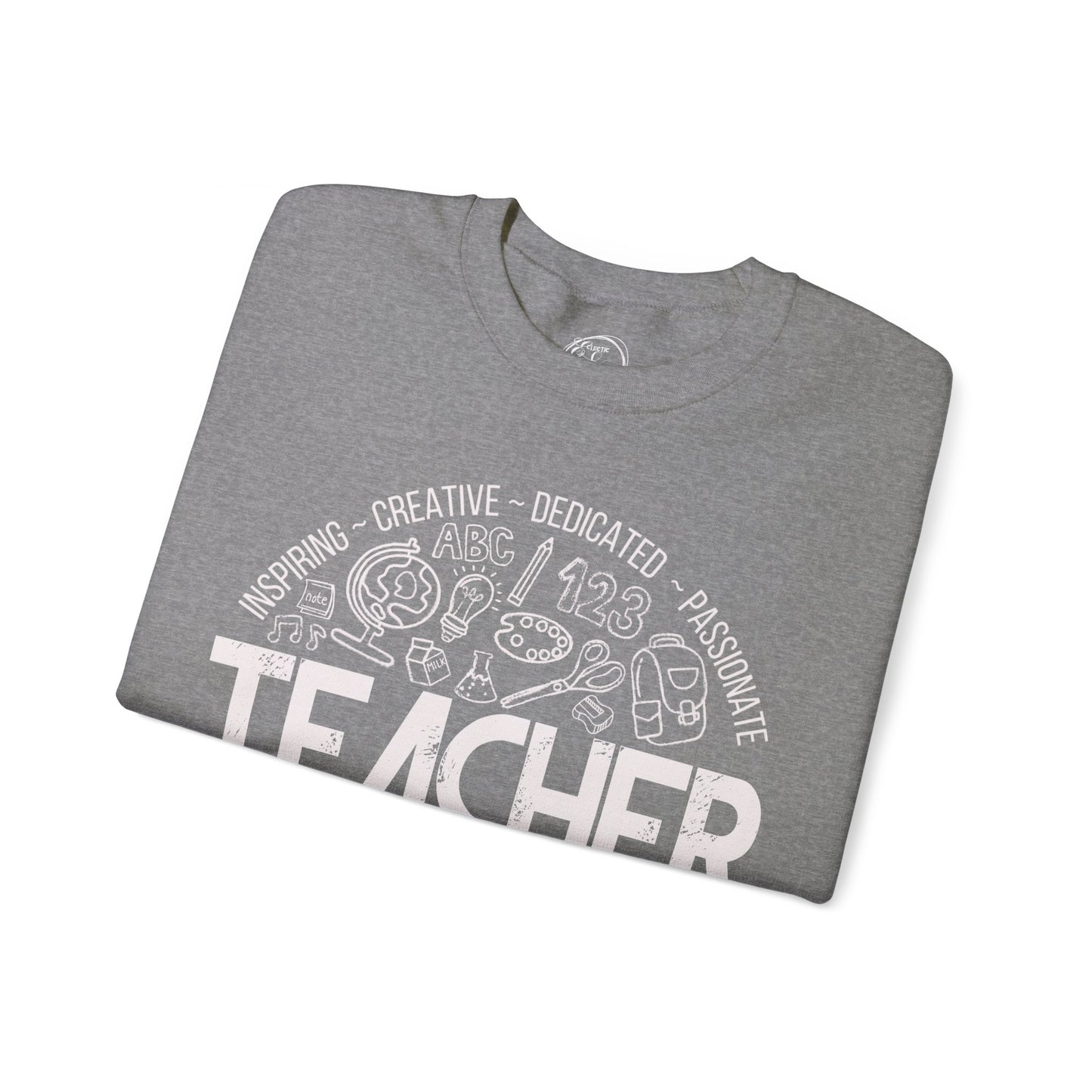 Edgy Teacher Doodles Crewneck