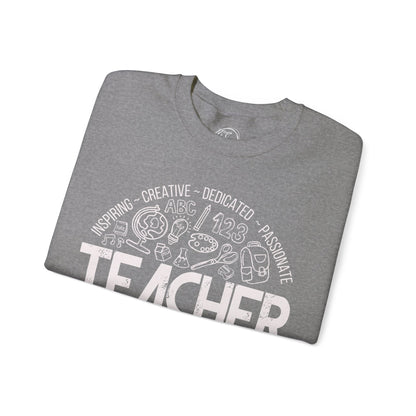 Edgy Teacher Doodles Crewneck