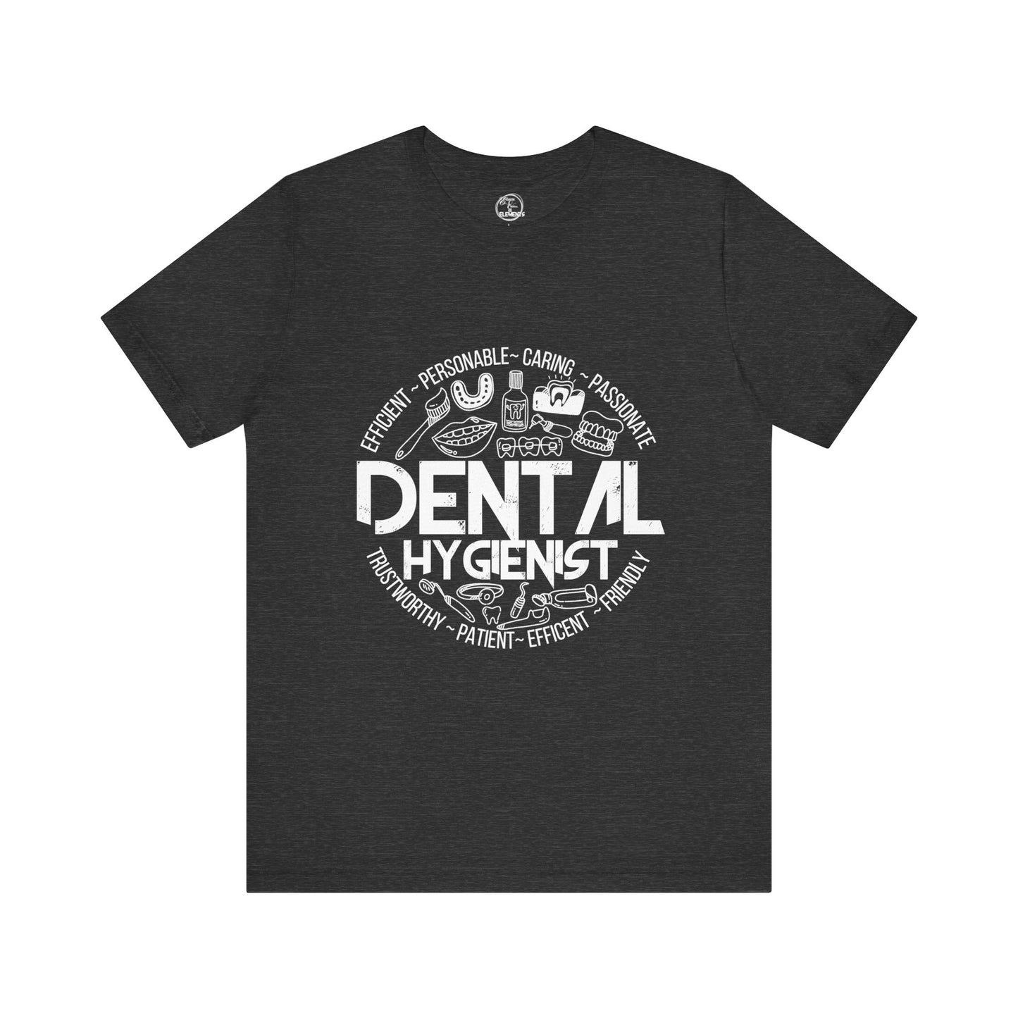 Edgy Dental Hygienist Doodles Tee
