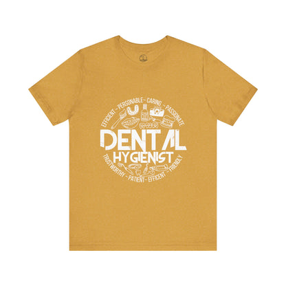 Edgy Dental Hygienist Doodles Tee