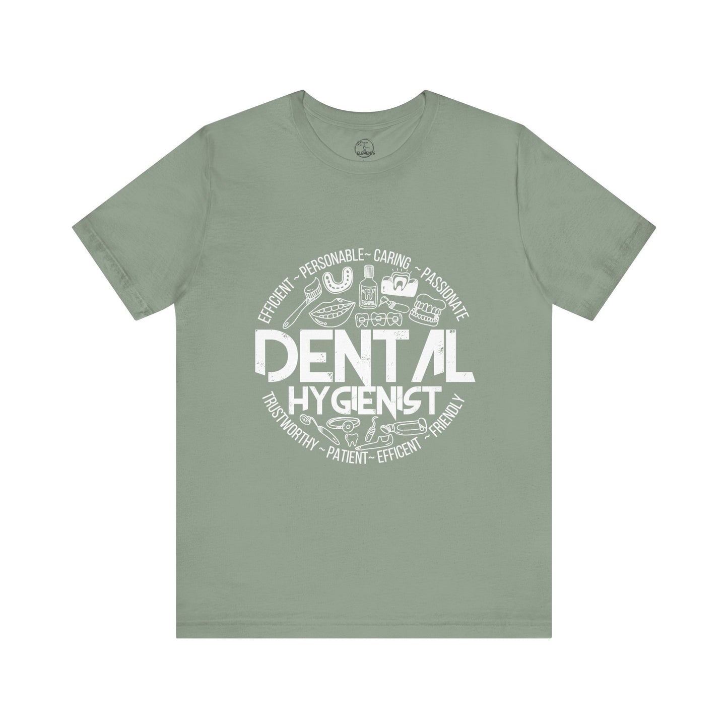 Edgy Dental Hygienist Doodles Tee
