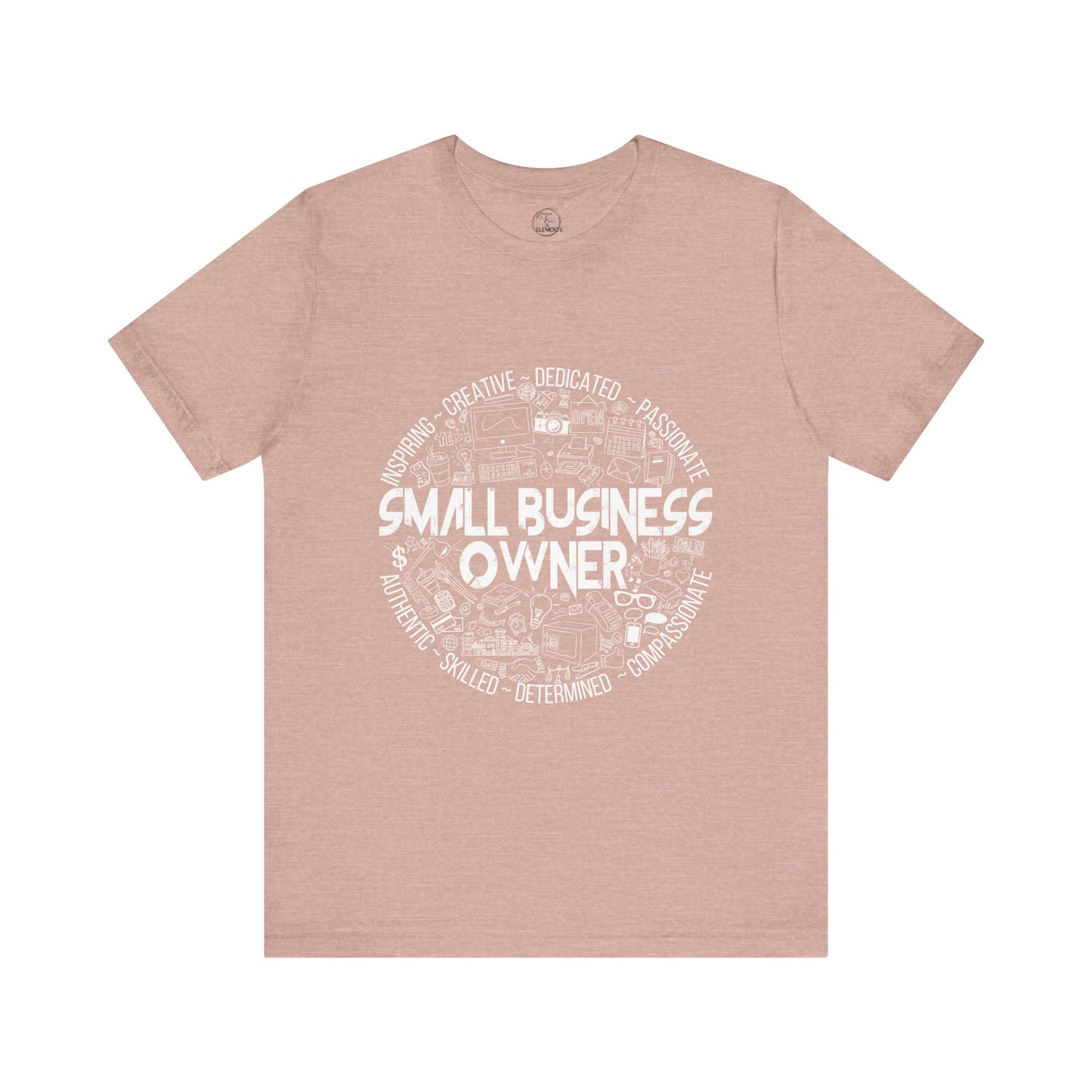 Edgy Small Business Owner Doodles Tee