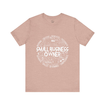 Edgy Small Business Owner Doodles Tee