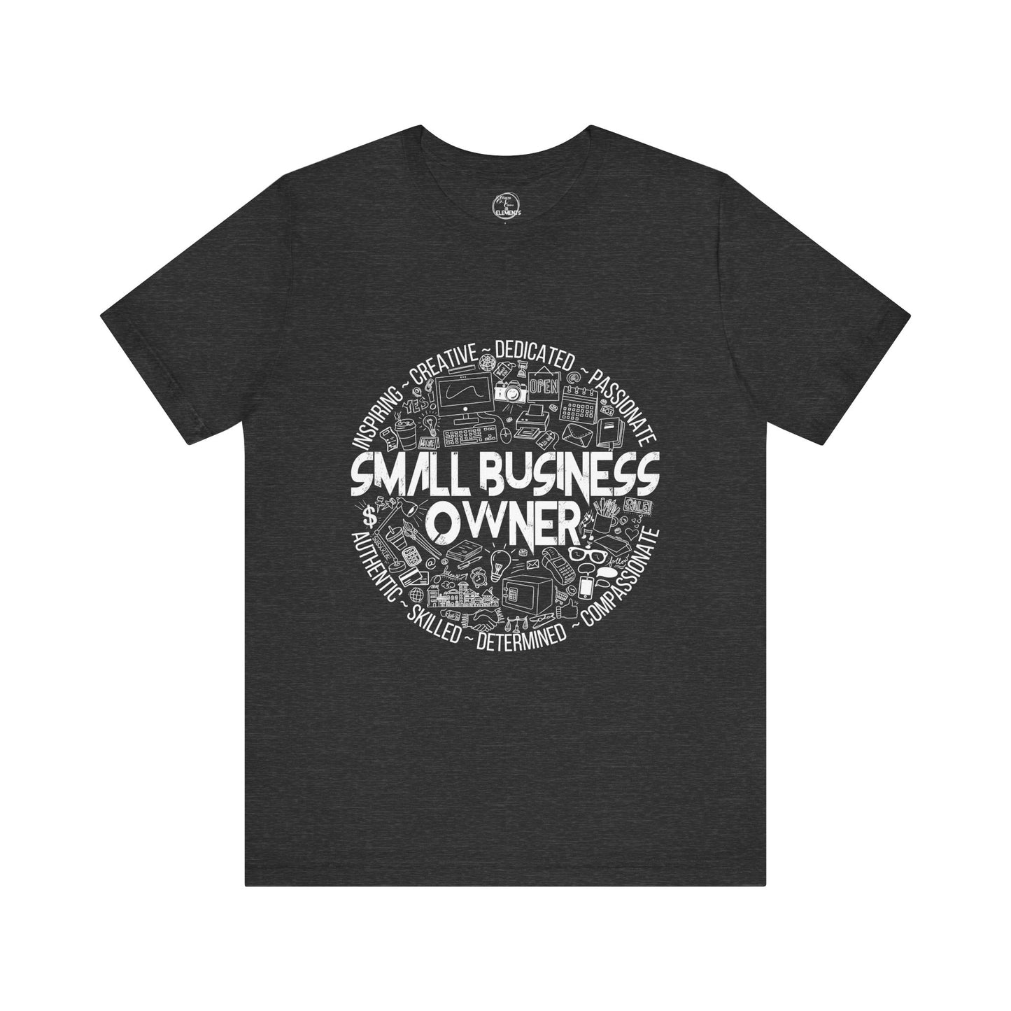 Edgy Small Business Owner Doodles Tee