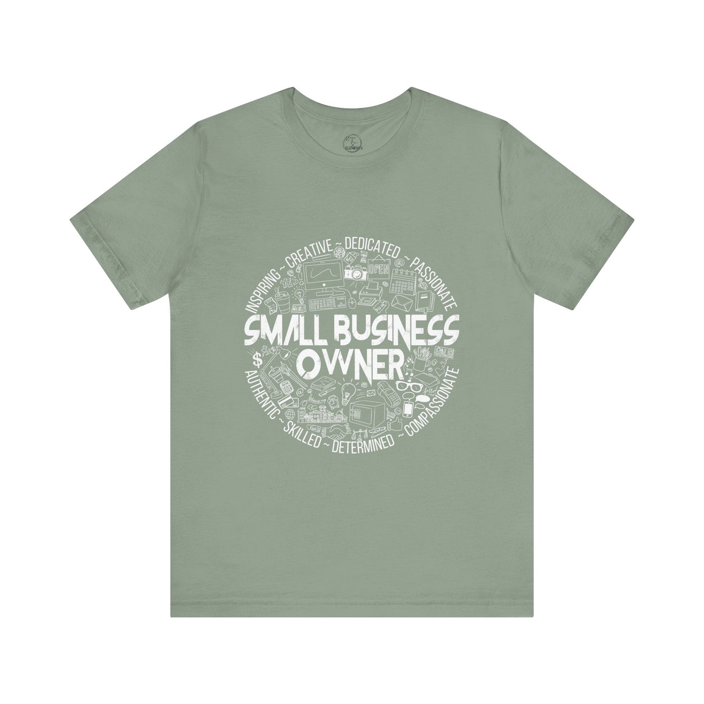 Edgy Small Business Owner Doodles Tee