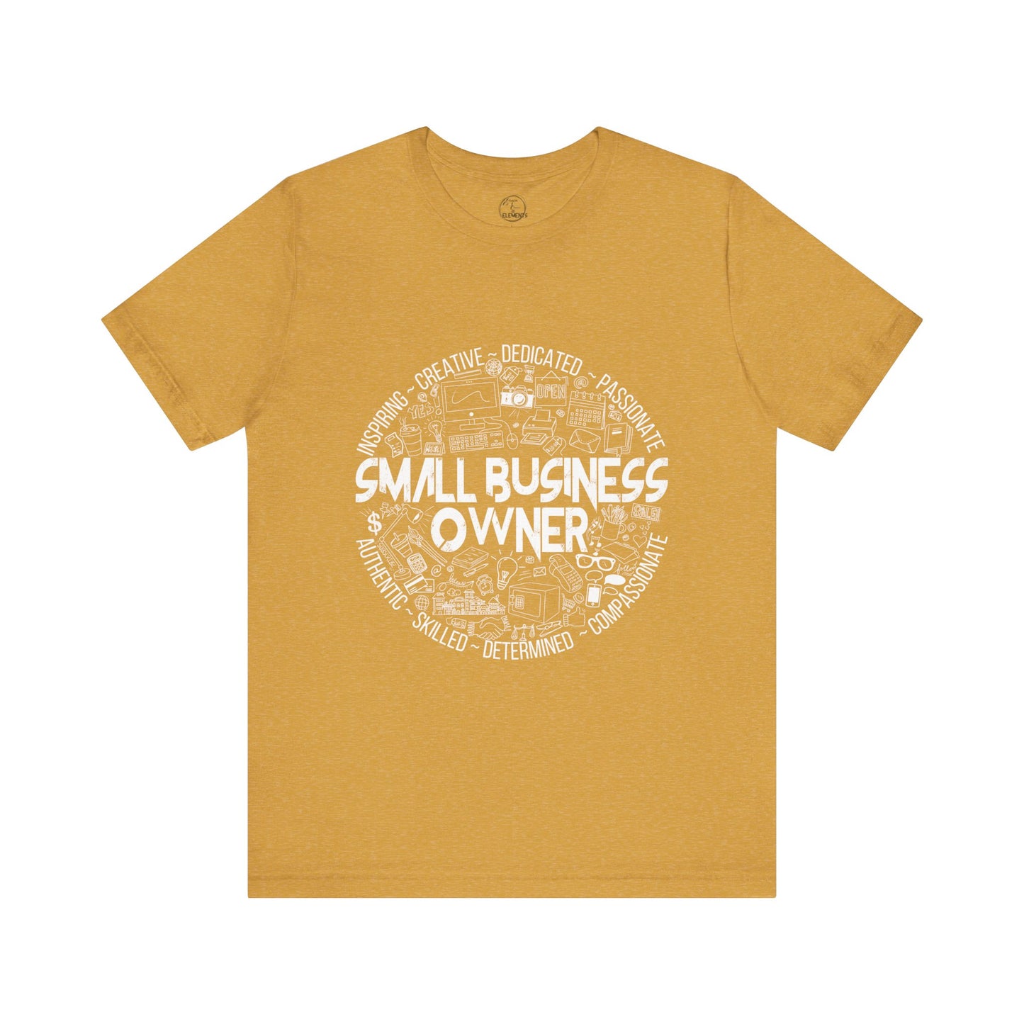 Edgy Small Business Owner Doodles Tee