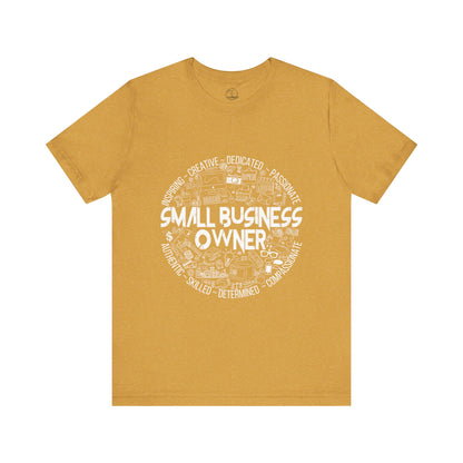 Edgy Small Business Owner Doodles Tee