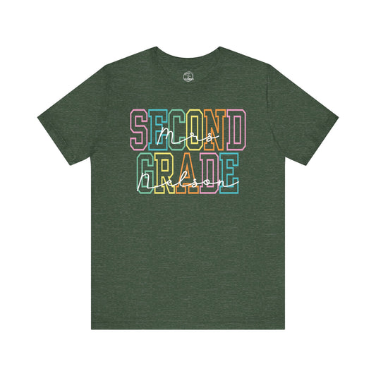 Personalized Second Grade Tees- Nelson
