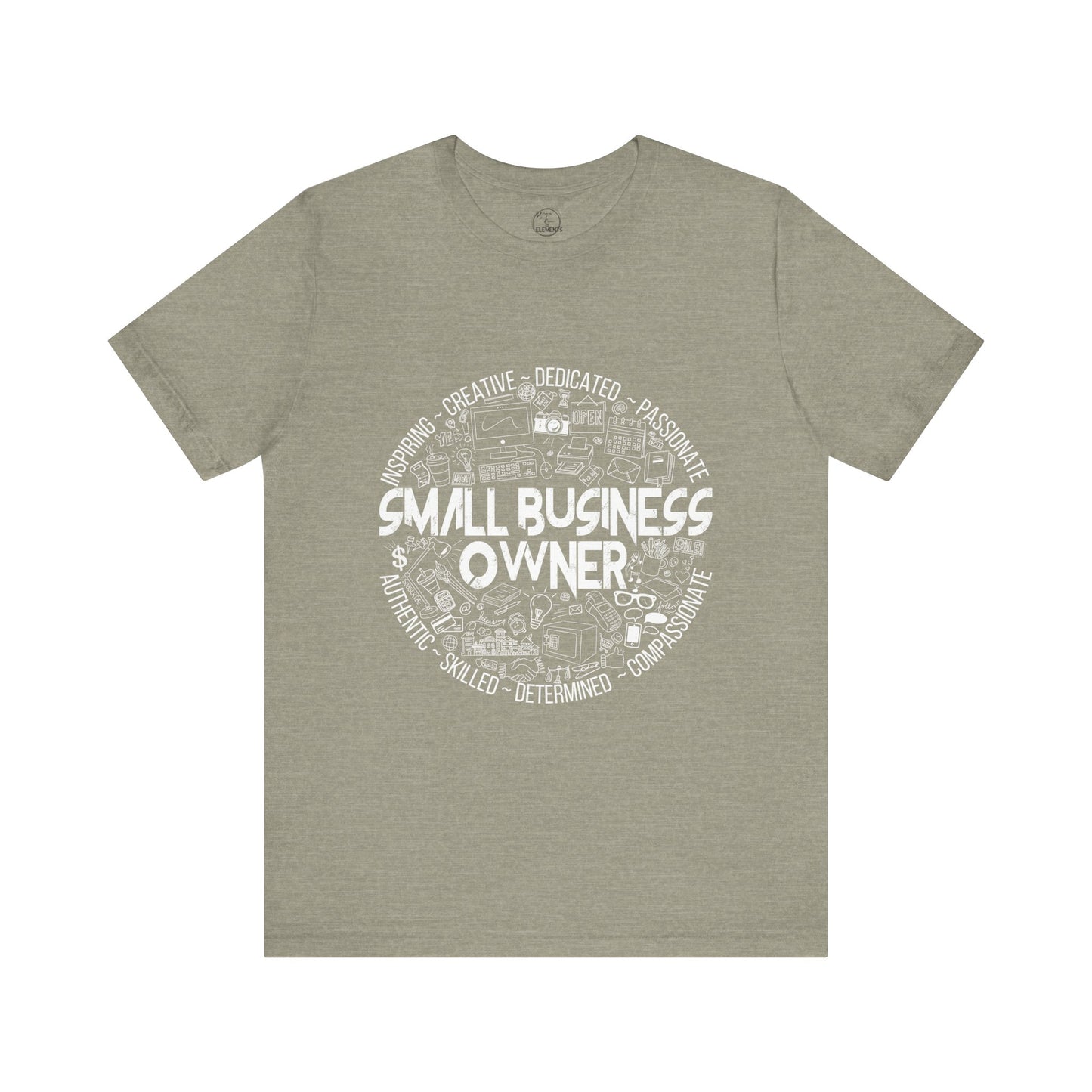 Edgy Small Business Owner Doodles Tee