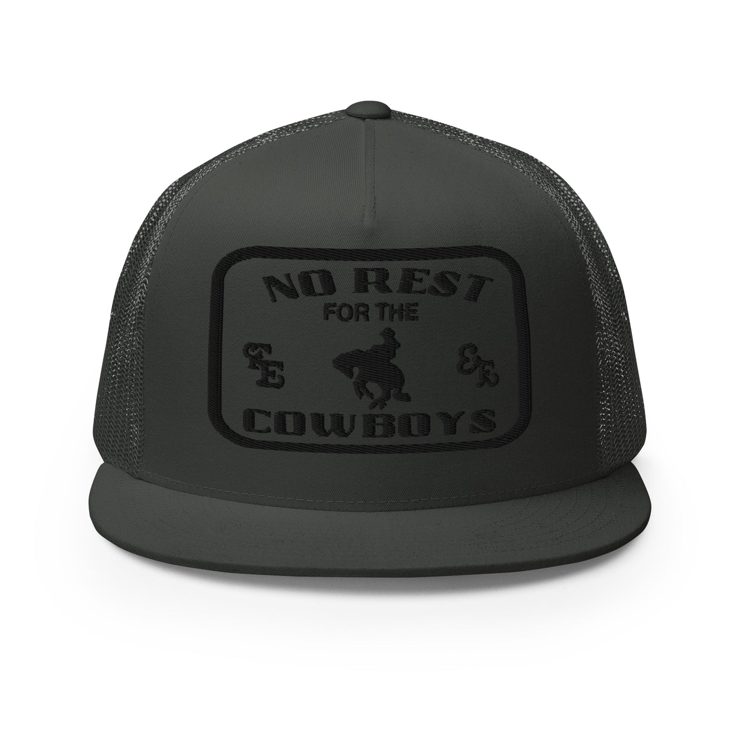No Rest For The Cowboys Trucker Hat