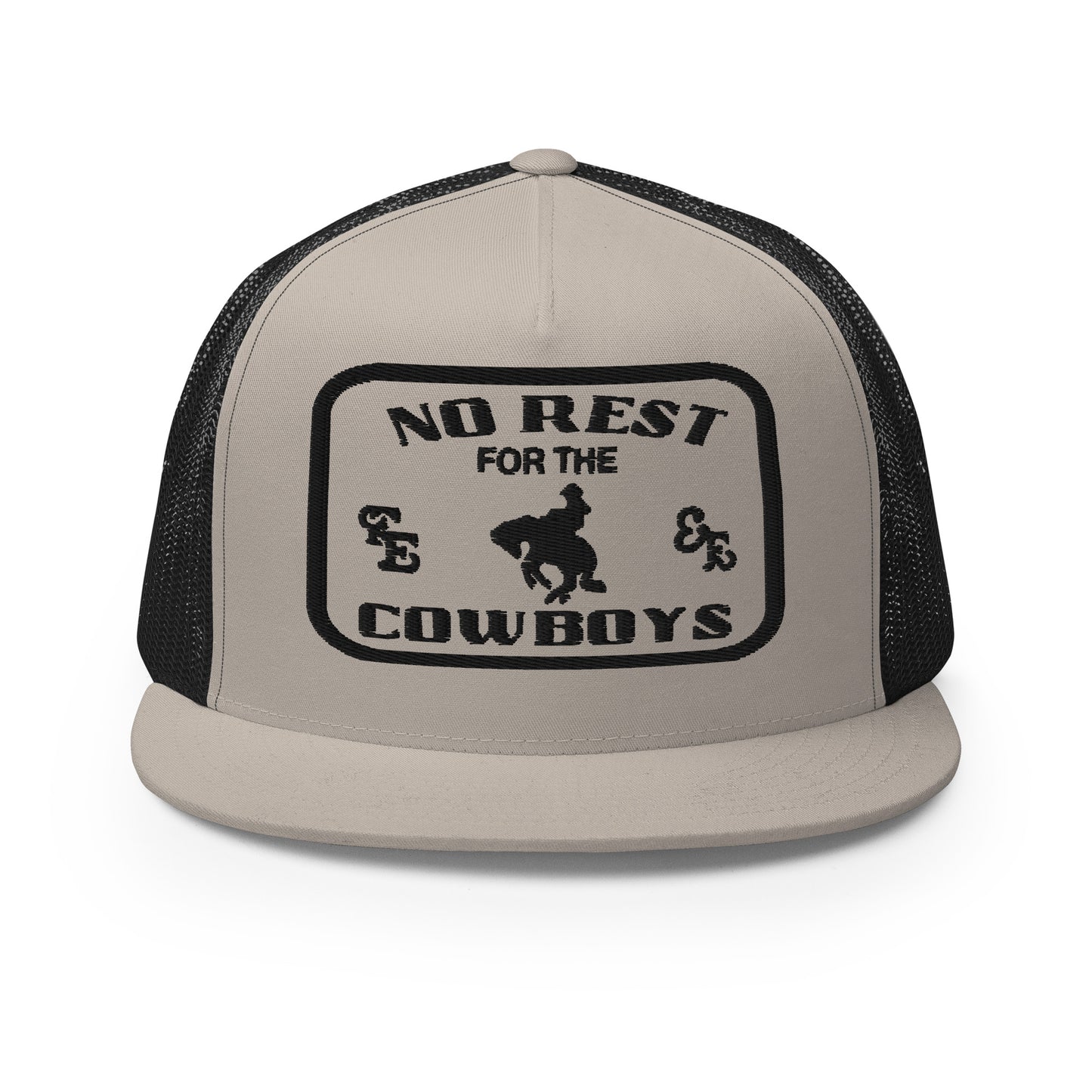 No Rest For The Cowboys Trucker Hat