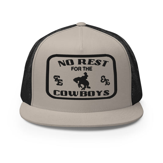 No Rest For The Cowboys Trucker Hat