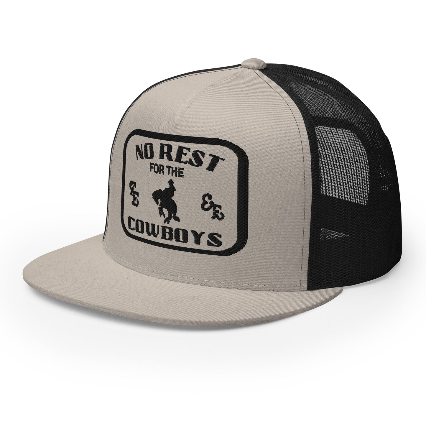 No Rest For The Cowboys Trucker Hat