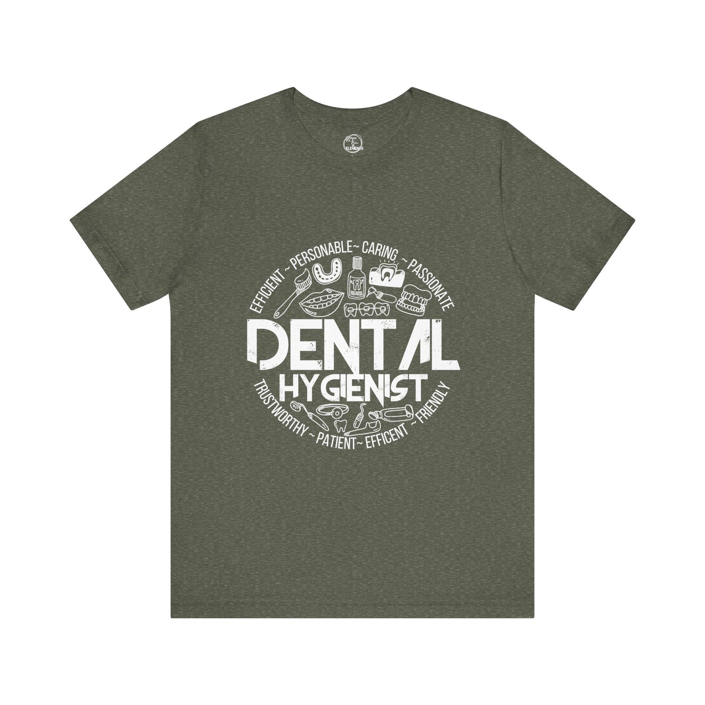 Edgy Dental Hygienist Doodles Tee