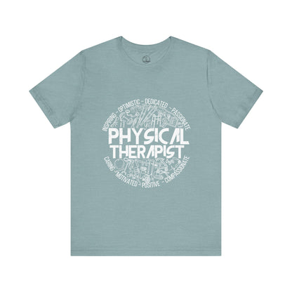 Edgy Physical Therapist Doodles Tee