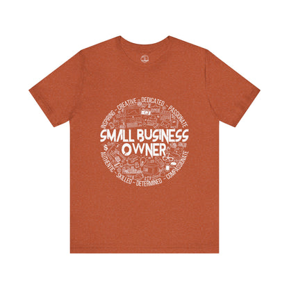 Edgy Small Business Owner Doodles Tee