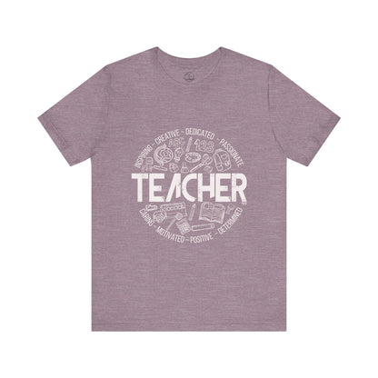 Edgy Teacher Doodles Tee