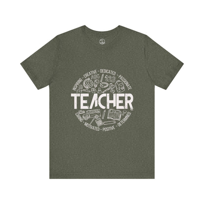 Edgy Teacher Doodles Tee