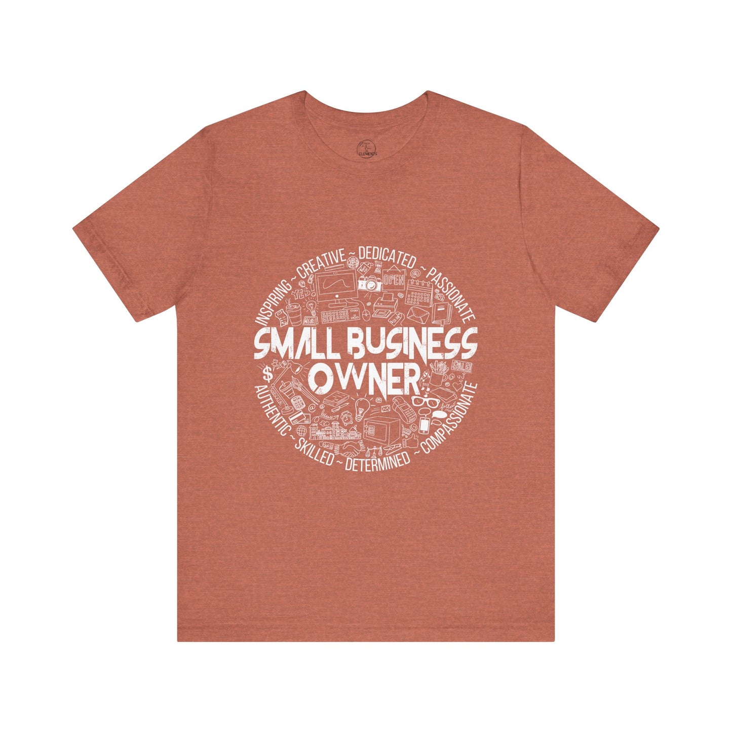Edgy Small Business Owner Doodles Tee