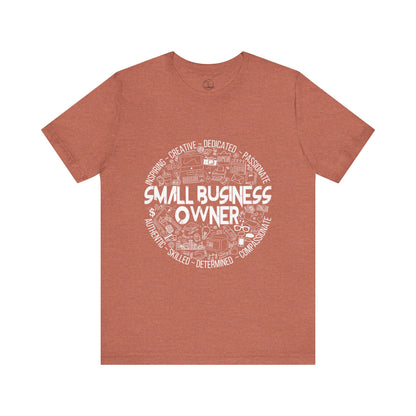 Edgy Small Business Owner Doodles Tee