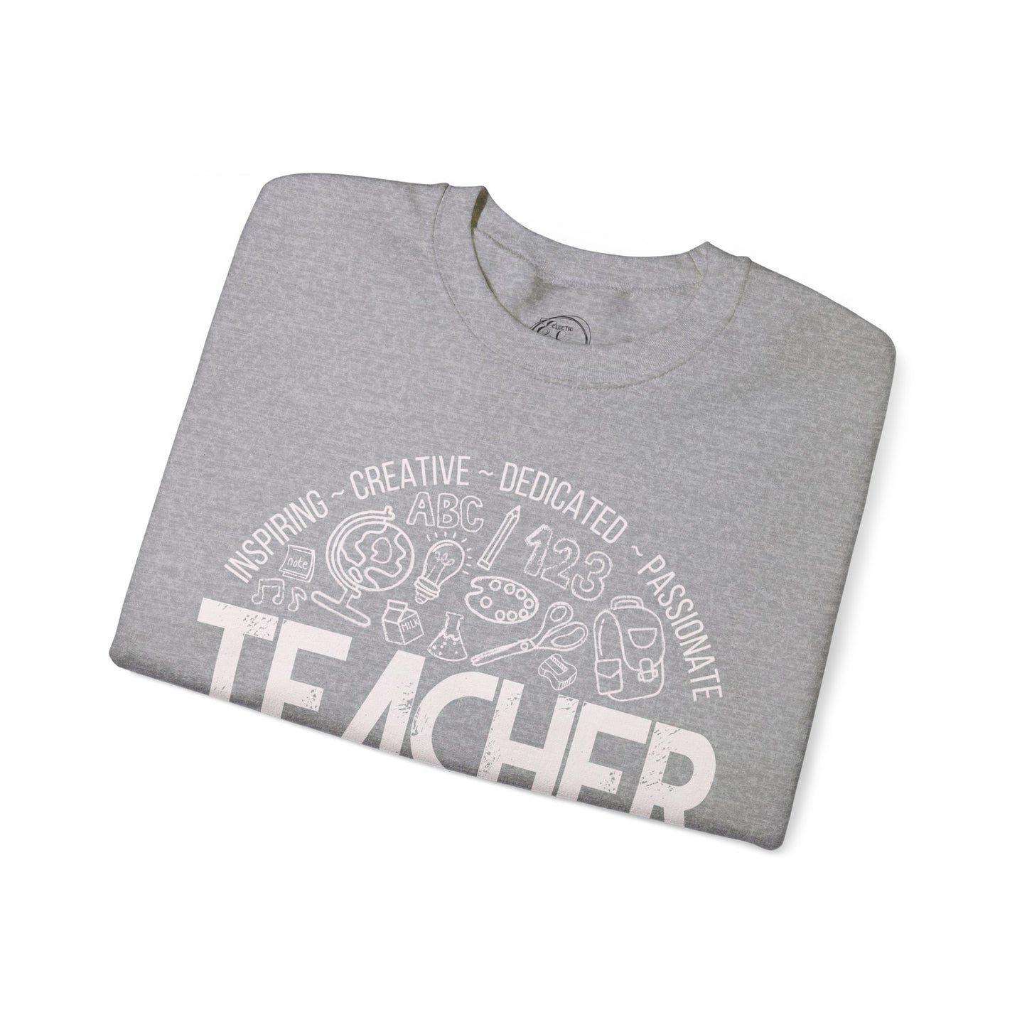 Edgy Teacher Doodles Crewneck