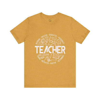 Edgy Teacher Doodles Tee