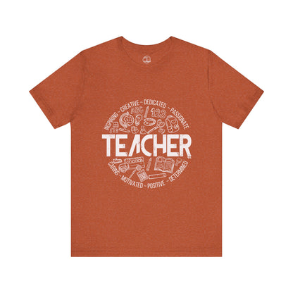 Edgy Teacher Doodles Tee